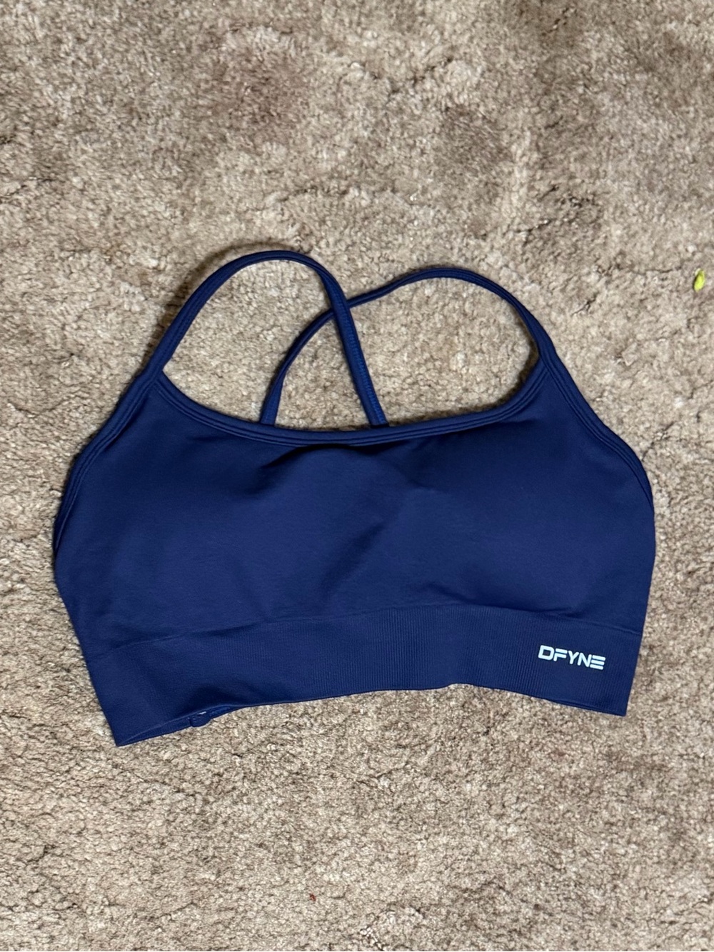 dfyne sports bra in navy